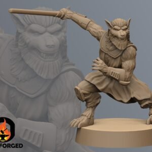 Mystical "Werewolf" Warrior | Black Remnant | Tabletop Gaming | 3D Printed Miniature