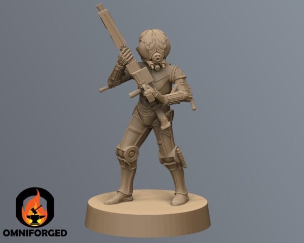 Insectoid Droid Bounty Hunter | Black Remnant | Tabletop Gaming | 3D Printed Miniature