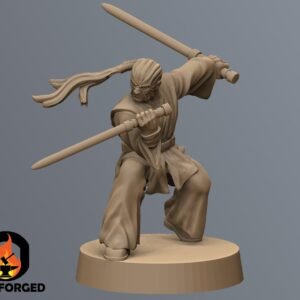 Dark Mystical Warrior | Black Remnant | Tabletop Gaming | 3D Printed Miniature