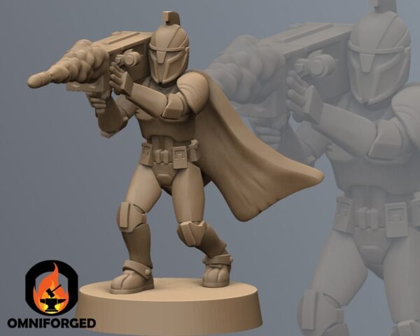 Rocket Commando | Anvilrage Studios | 3D Printed Figure