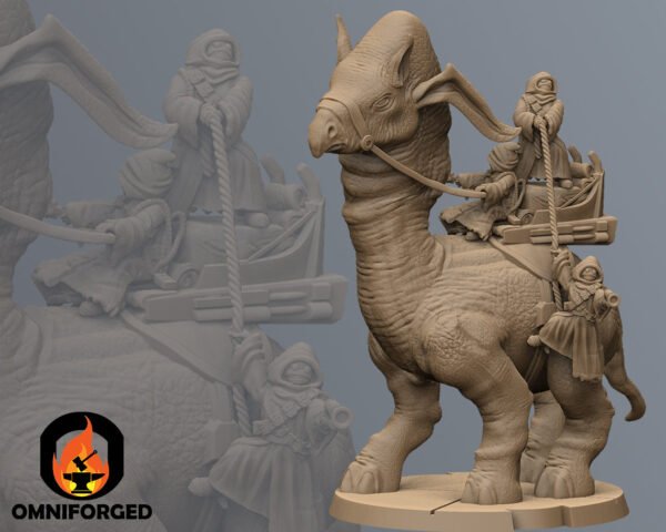 Dinosaur and Droid Thieves | Black Remnant | Tabletop Gaming | 3D Printed Miniature