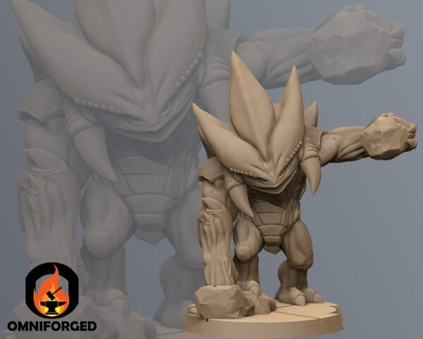 Mountain Spike Monster | Black Remnant | Tabletop Gaming | 3D Printed Miniature