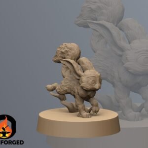 Mystical Rabbit Warrior | Black Remnant | Tabletop Gaming | 3D Printed Miniature