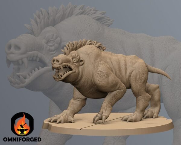 Boar Wolf | Black Remnant | Tabletop Gaming | 3D Printed Miniature