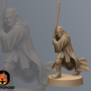 Mystical Grey Warrior | Black Remnant | Tabletop Gaming | 3D Printed Miniature