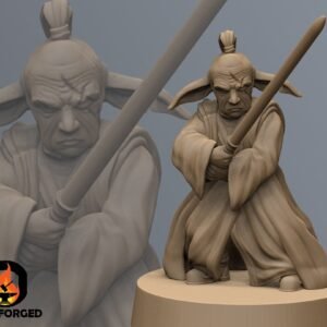 Mystical Gnome Warrior | Black Remnant | Tabletop Gaming | 3D Printed Miniature