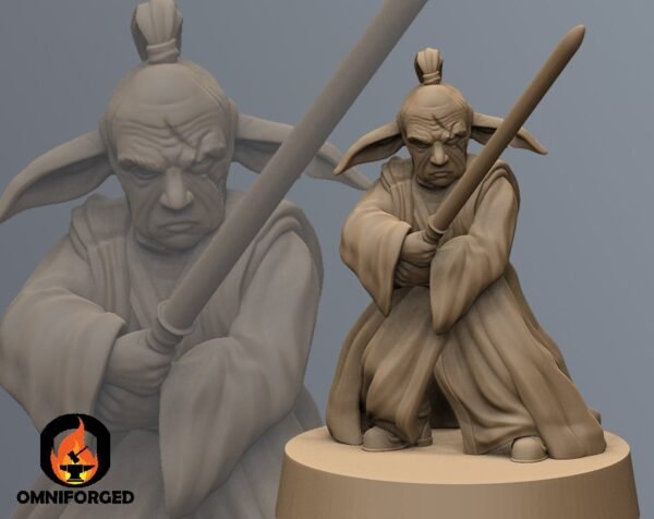 Mystical Gnome Warrior | Black Remnant | Tabletop Gaming | 3D Printed Miniature