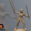 Dark Sister Bounty Hunter | Black Remnant | Tabletop Gaming | 3D Printed Miniature