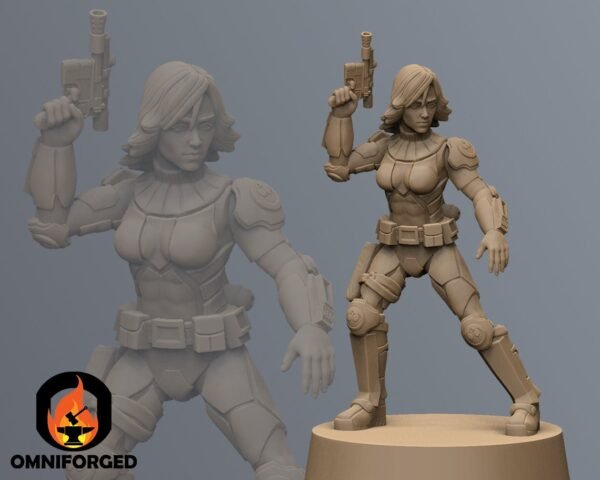 Insurgent Deena | Black Remnant | Tabletop Gaming | 3D Printed Miniature