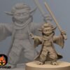 Mystical Green Woman Warrior | Black Remnant | Tabletop Gaming | 3D Printed Miniature