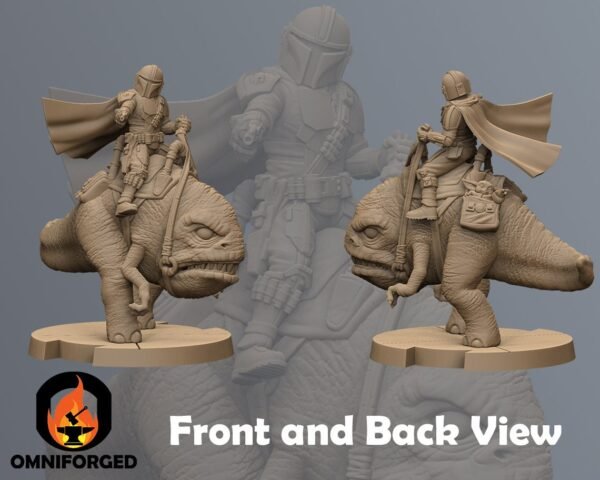 Mercenary Hero Rider | Anvilrage Studios | 3D Printed Figure