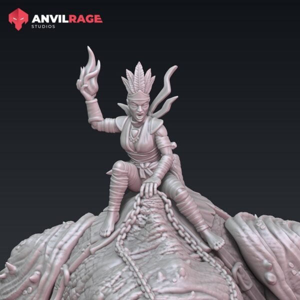 Beast Tamer Witch | Anvilrage Studios | Legion Scale | 3D Printed Figure