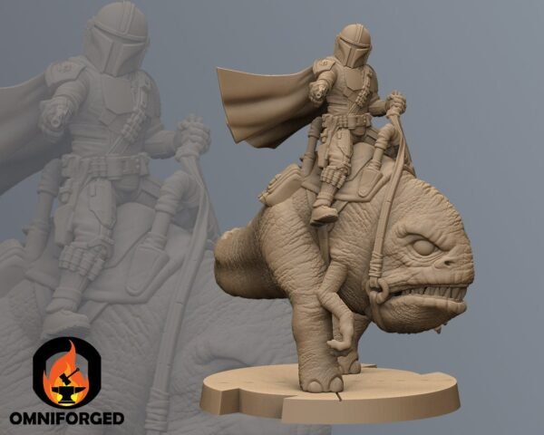 Mercenary Hero Rider | Anvilrage Studios | 3D Printed Figure