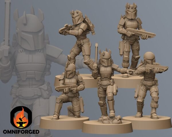 Mercenary Girls | Anvilrage Studios | Legion Scale | 3D Printed Figure