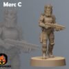 Mercenary Girls | Anvilrage Studios | Legion Scale | 3D Printed Figure