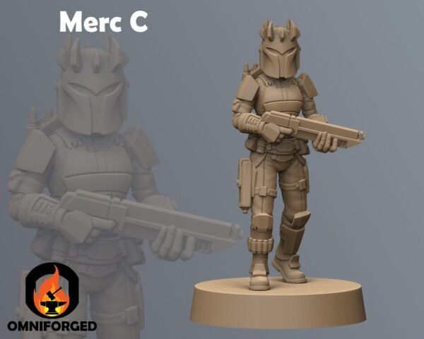 Mercenary Girls | Anvilrage Studios | Legion Scale | 3D Printed Figure