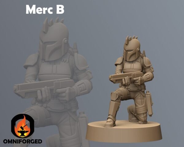 Mercenary Girls | Anvilrage Studios | Legion Scale | 3D Printed Figure