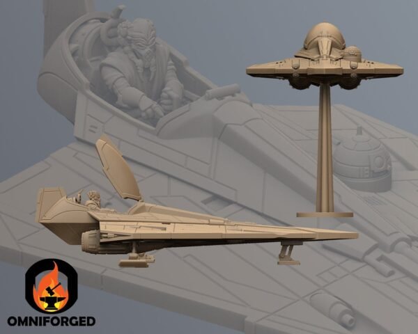 Alpha Starship | Anvilrage Studios | Legion Scale | 3D Printed Figure