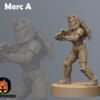 Mercenary Girls | Anvilrage Studios | Legion Scale | 3D Printed Figure