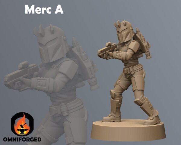 Mercenary Girls | Anvilrage Studios | Legion Scale | 3D Printed Figure