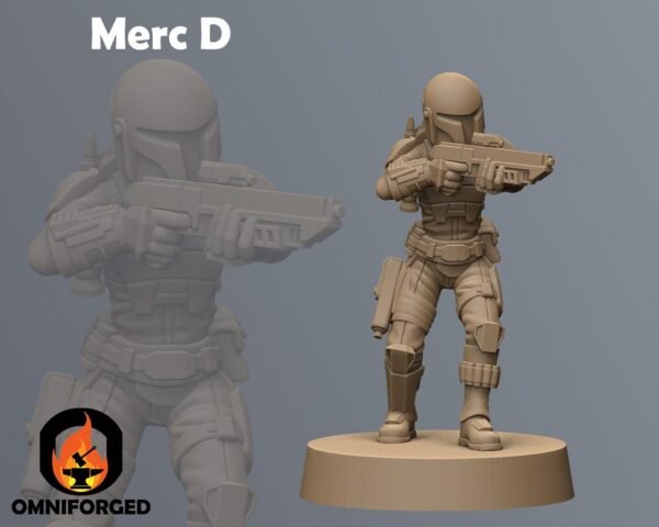 Mercenary Girls | Anvilrage Studios | Legion Scale | 3D Printed Figure