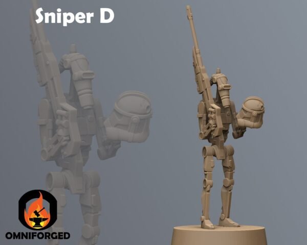 Clanker Snipers | Anvilrage Studios | Legion Scale | 3D Printed Figure