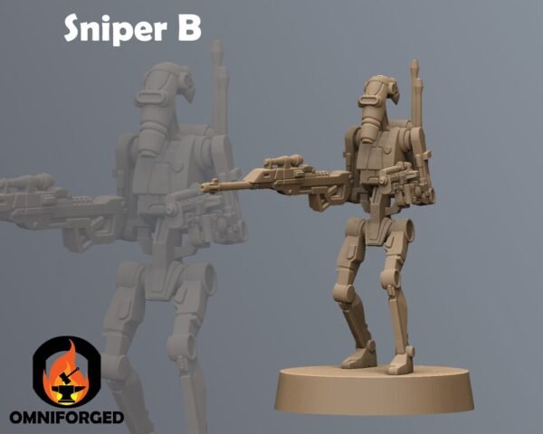 Clanker Snipers | Anvilrage Studios | Legion Scale | 3D Printed Figure