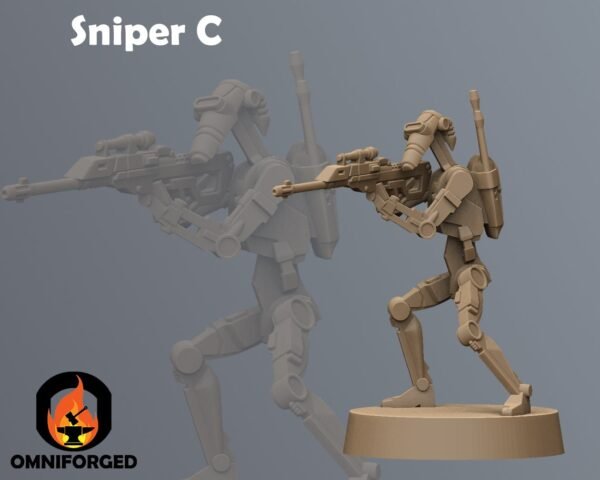 Clanker Snipers | Anvilrage Studios | Legion Scale | 3D Printed Figure