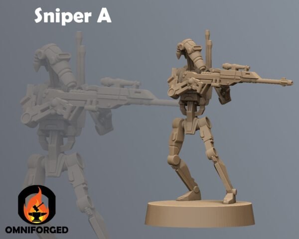 Clanker Snipers | Anvilrage Studios | Legion Scale | 3D Printed Figure