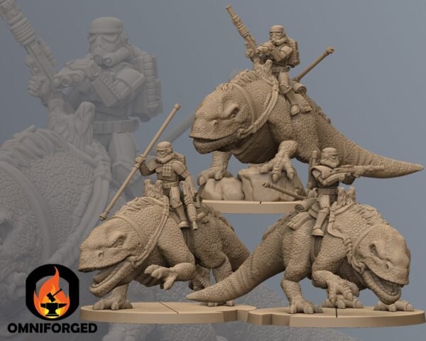 Stormsoldier Cavalry | Anvilrage Studios | Legion Scale | 3D Printed Figure