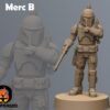 Old-Way Mercs Carbine | Anvilrage Studios | Legion Scale | 3D Printed Figure