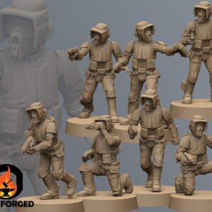 Scouts with Pistols | Anvilrage Studios | Legion Scale | 3D Printed Figure