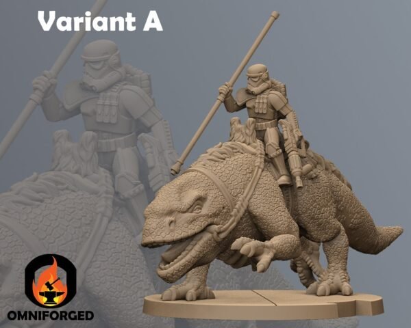 Stormsoldier Cavalry | Anvilrage Studios | Legion Scale | 3D Printed Figure