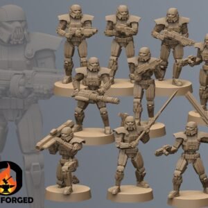 Terror Troopers | Anvilrage Studios | Legion Scale | 3D Printed Figure