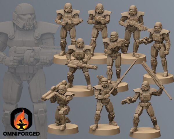 Terror Troopers | Anvilrage Studios | Legion Scale | 3D Printed Figure