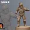 Old-Way Mercs Dual Wield | Anvilrage Studios | Legion Scale | 3D Printed Figure