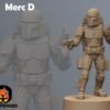 Old-Way Mercs Dual Wield | Anvilrage Studios | Legion Scale | 3D Printed Figure