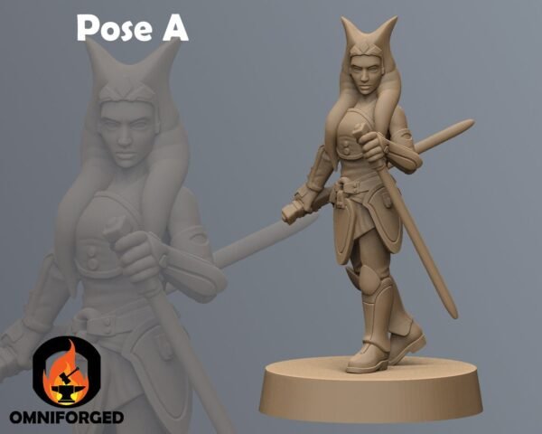 Rebel Mistress | Anvilrage Studios | 3D Printed Figure