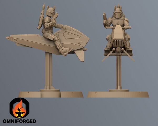 Mercenary Swoop Bikes | Anvilrage Studios | Legion Scale | 3D Printed Figure