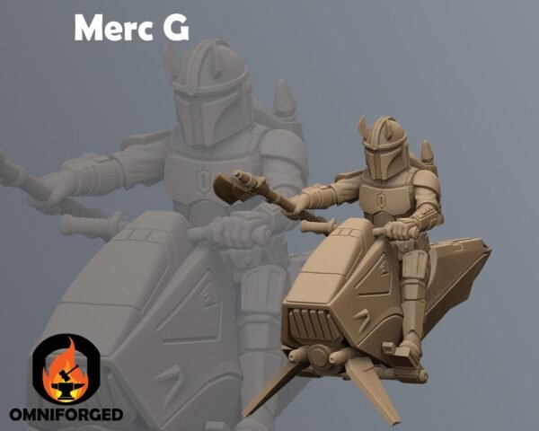 Mercenary Swoop Bikes | Anvilrage Studios | Legion Scale | 3D Printed Figure