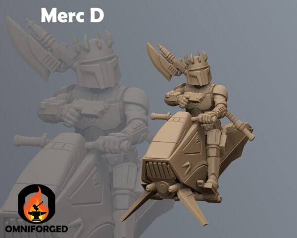 Mercenary Swoop Bikes | Anvilrage Studios | Legion Scale | 3D Printed Figure