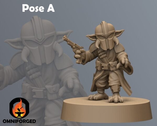 Mercenary Frog | Anvilrage Studios | 3D Printed Figure