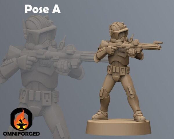 Commander Cody Sniper | Anvilrage Studios | 3D Printed Figure