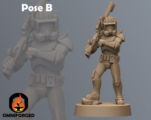 Commander Cody Sniper | Anvilrage Studios | 3D Printed Figure