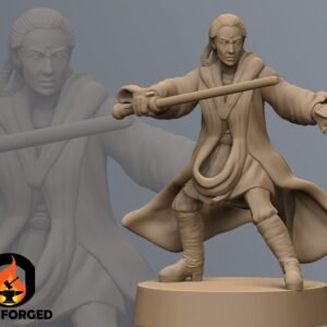 Mystical Warrior Master of the Last Apprentice | Black Remnant | High Res 3D Print | 8K