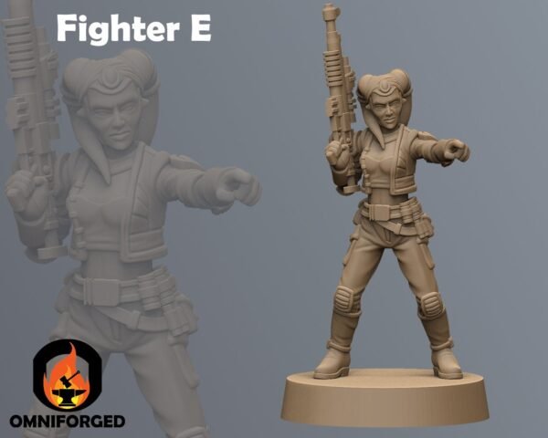 Female Freedom Fighters Carbine | Anvilrage Studios | Legion Scale | 3D Printed Figure