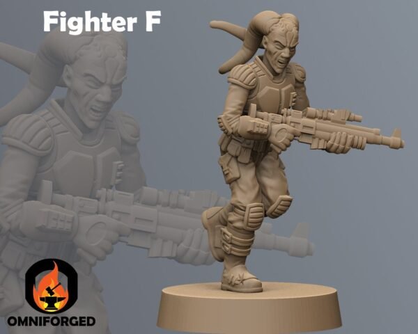 Male Freedom Fighters Carbine | Anvilrage Studios | Legion Scale | 3D Printed Figure