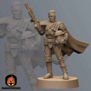 Enhanced Trooper Captain | Anvilrage Studios | 3D Printed Figure