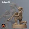 Freedom Fighter Snipers | Anvilrage Studios | Legion Scale | 3D Printed Figure