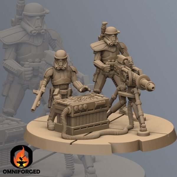 Enhanced Trooper Heavy E Blaster | Anvilrage Studios | 3D Printed Figure